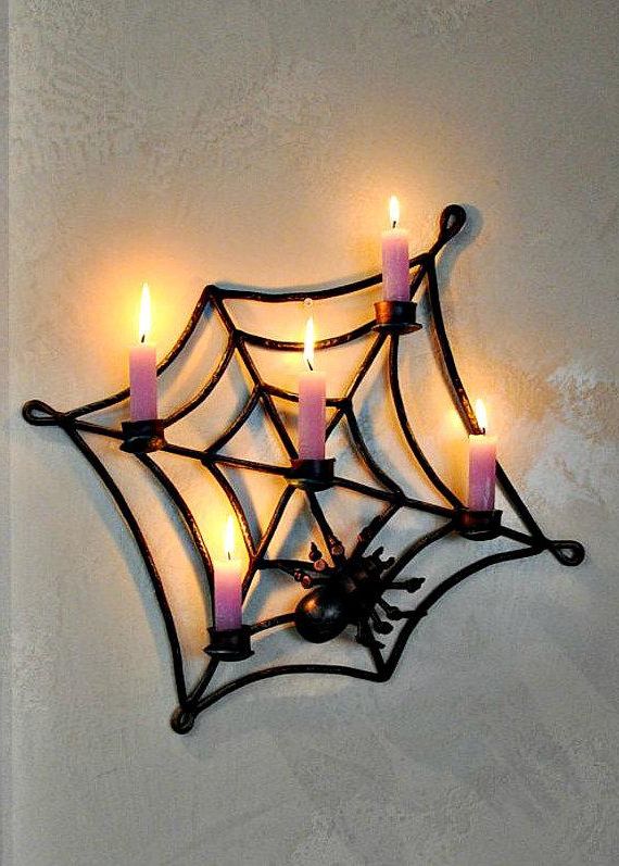 Wall Decor, Metal Candle Holder, Decor Living Room, Exclusive Candle  Holder, Candle Fireplace, Housewarming Gift, Home Decor In Famous Blanchette 5 Light Candle Style Chandeliers (Photo 28 of 30)