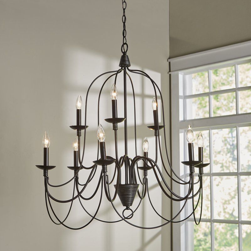 Watford 9 Light Candle Style Chandelier Within Trendy Giverny 9 Light Candle Style Chandeliers (View 9 of 30)