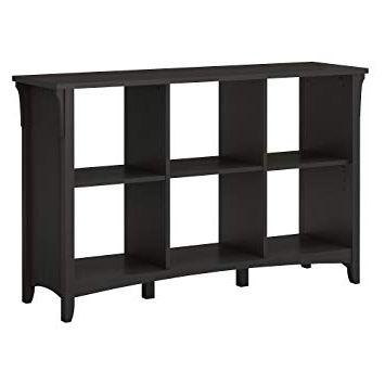 Well Known Salina Cube Bookcases For Bush Furniture Salinas 6 Cube Organizer In Vintage Black (View 5 of 20)