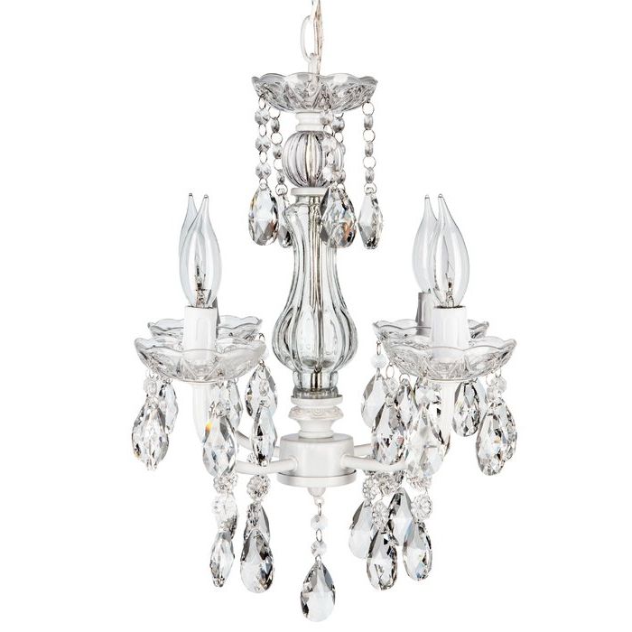 Well Liked Blanchette 5 Light Candle Style Chandeliers With Blanchette White 4 Light Candle Style Chandelier (Photo 4 of 30)