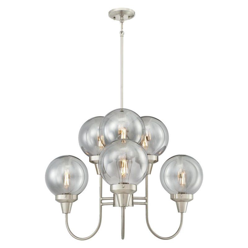 Well Liked Millbrook 5 Light Shaded Chandeliers Intended For Tristin Indoor 6 Light Candle Style Chandelier (View 17 of 30)