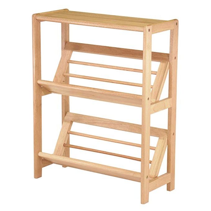 Winsome Wood 82430 Juliet Shelving, Natural Within Current Herrin 2 Tier Standard Bookcases (View 9 of 20)