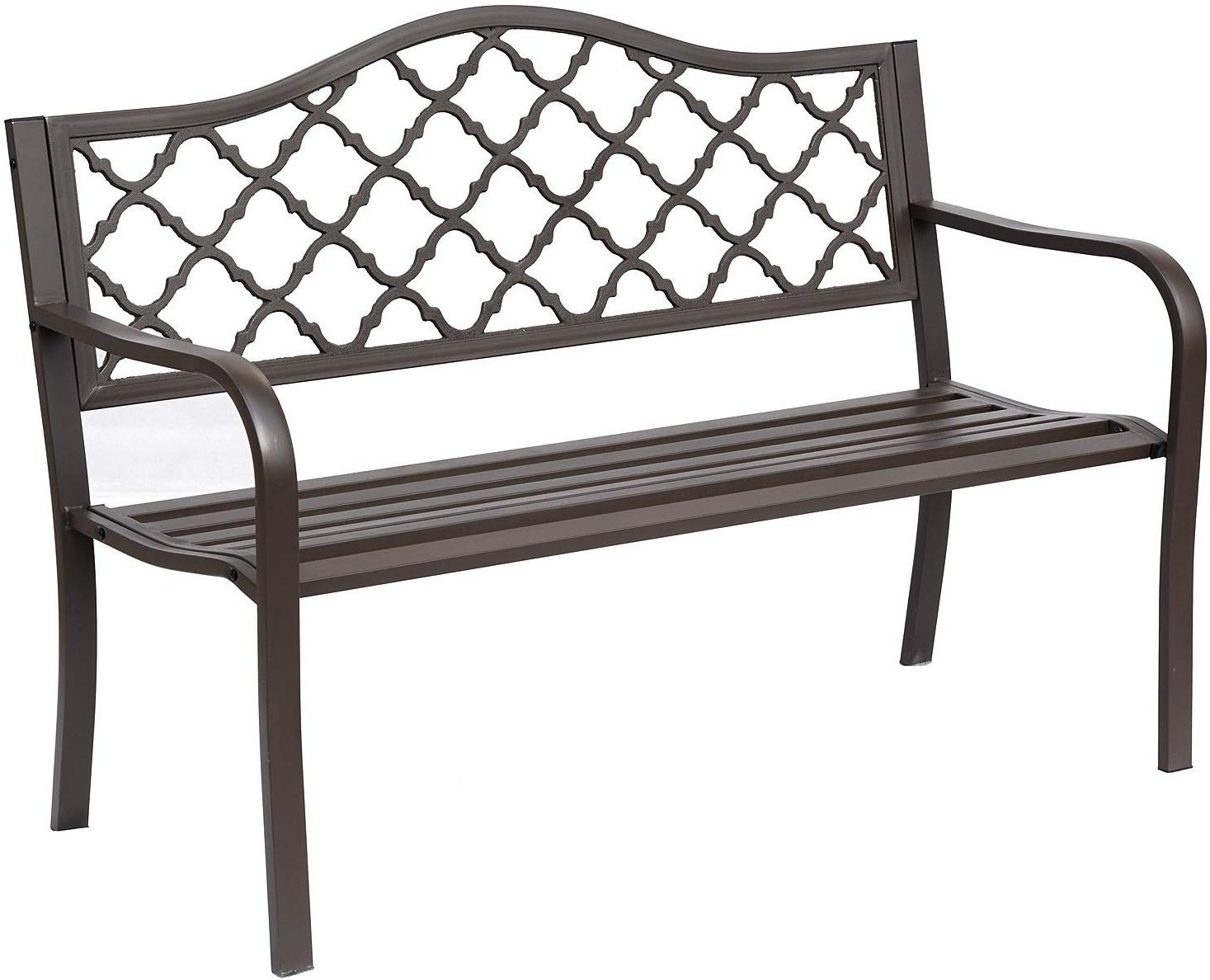 1 Person Antique Black Iron Outdoor Swings With Regard To Favorite Outsunny Antique Style Cast Iron Outdoor Front Porch Bench (View 25 of 30)