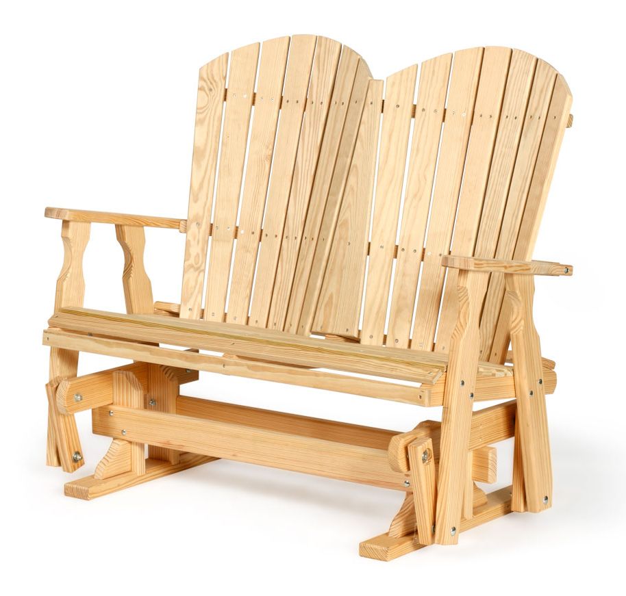 2019 Fanback Glider Wood #340 – Leisure Lawns Collection In Fanback Glider Benches (Photo 22 of 30)
