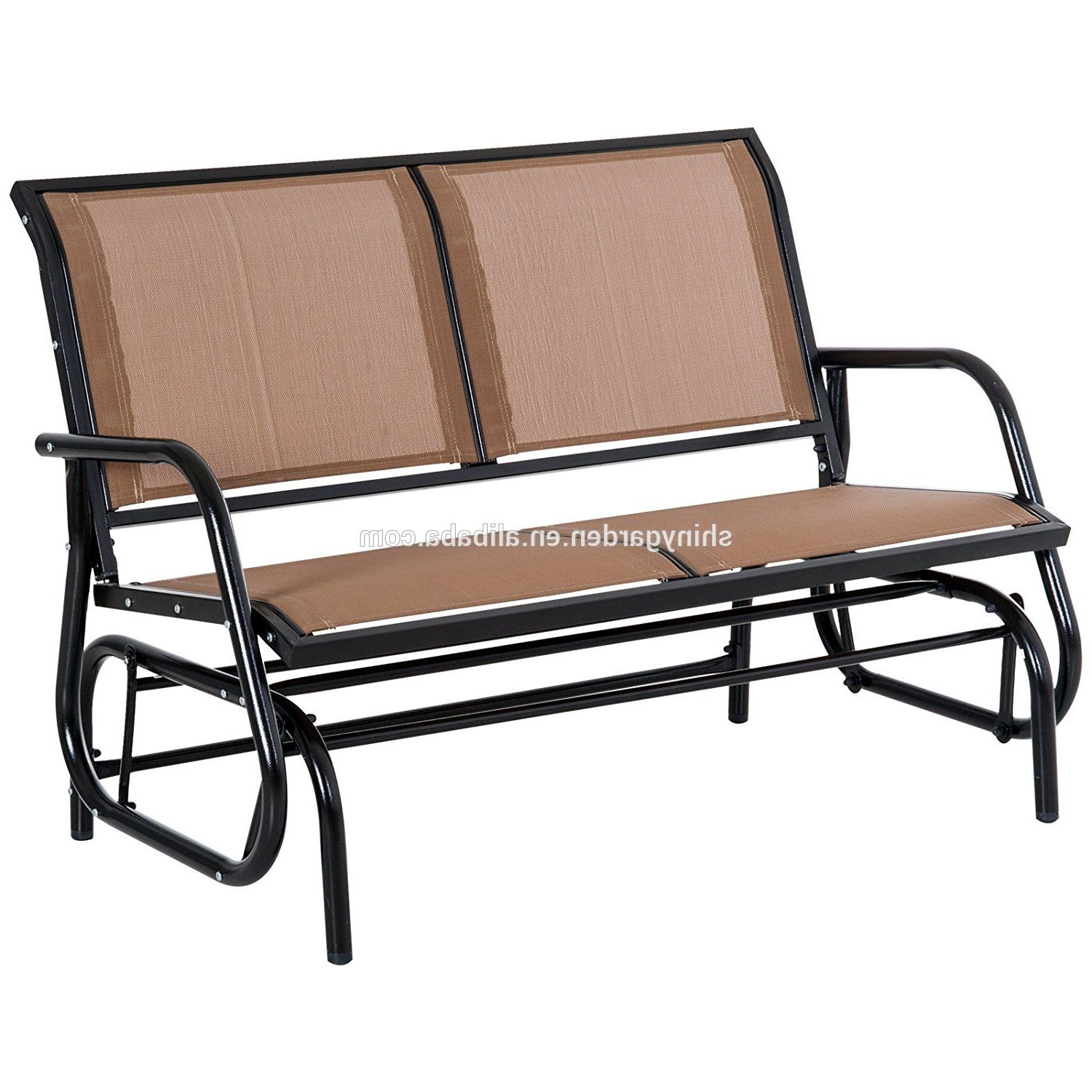 2020 Outdoor Swing Glider Chair,patio Bench For 2 Person,garden Rocking Seating  – Buy Swing Glider Chair Product On Alibaba Throughout Outdoor Patio Swing Glider Benches (View 4 of 30)
