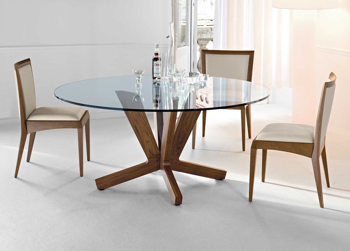 All You Need To Know About Modern Round Glass Dining Table Regarding Latest Smoked Oval Glasstop Dining Tables (View 17 of 30)