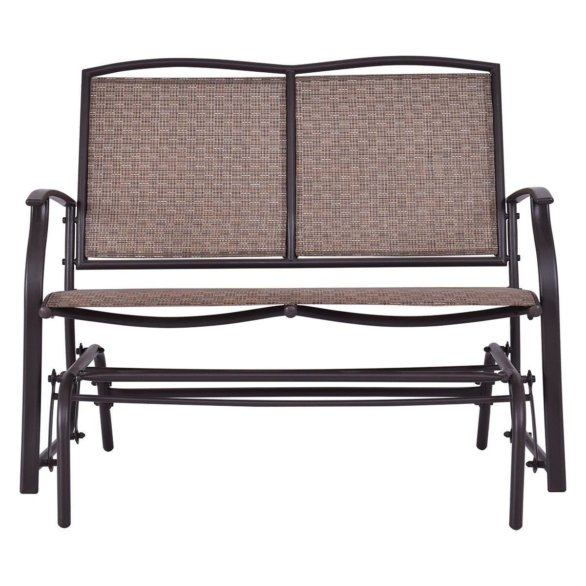 Amazon : Ak Energy 2 Person Outdoor Patio Swing Glider Intended For Best And Newest 2 Person Loveseat Chair Patio Porch Swings With Rocker (View 29 of 30)