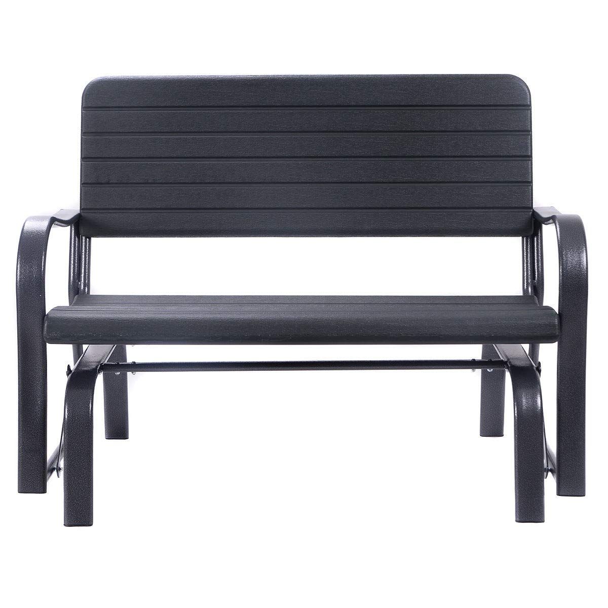 Amazon : Kchex>outdoor Patio Swing Porch Rocker Glider Throughout Recent Outdoor Steel Patio Swing Glider Benches (View 16 of 30)