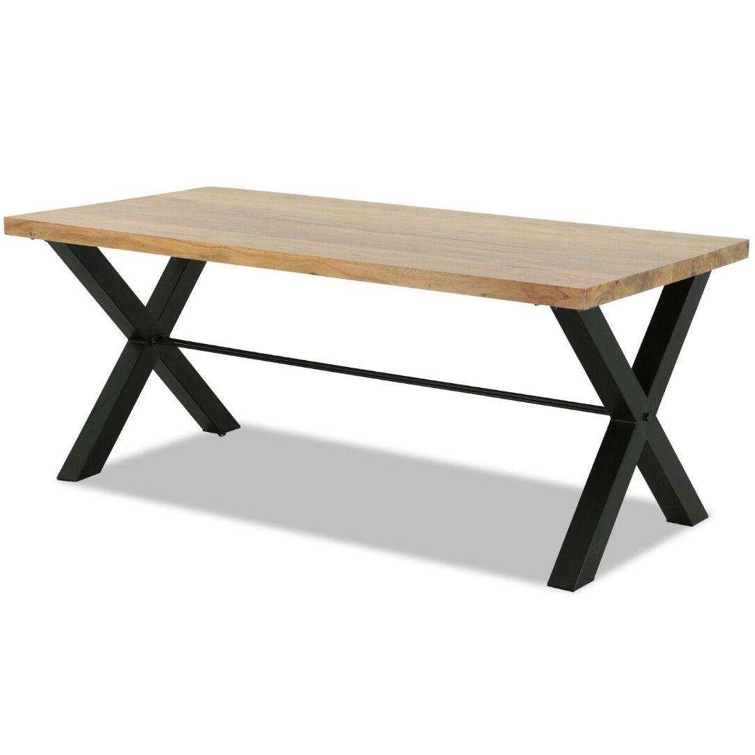 Bn Free Delivery Solid Acacia Dining Table For Most Popular Solid Acacia Wood Dining Tables (View 30 of 30)