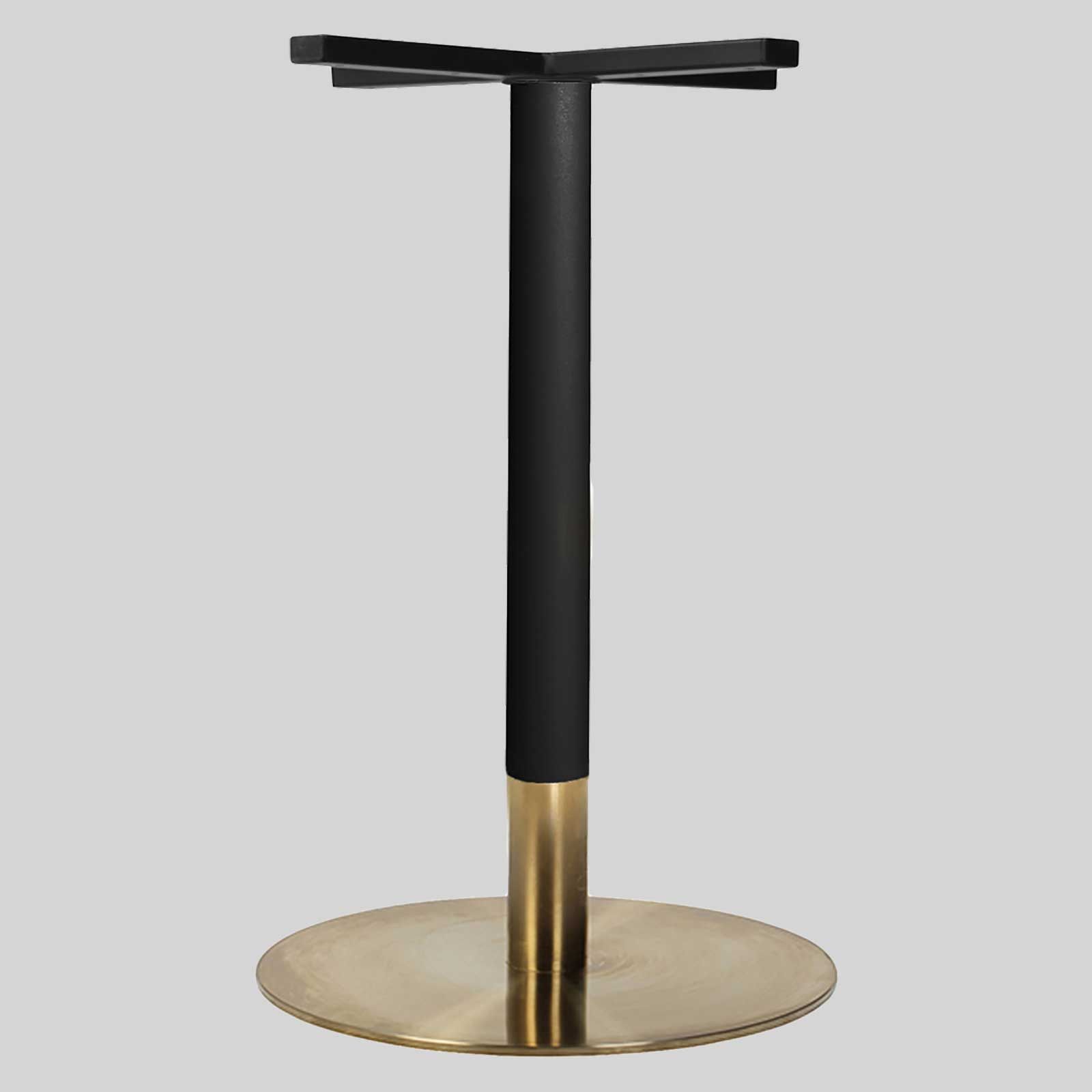 Brass Table Base And Copper Table Bases For Restaurants For Most Up To Date Black Top  Large Dining Tables With Metal Base Copper Finish (View 25 of 30)