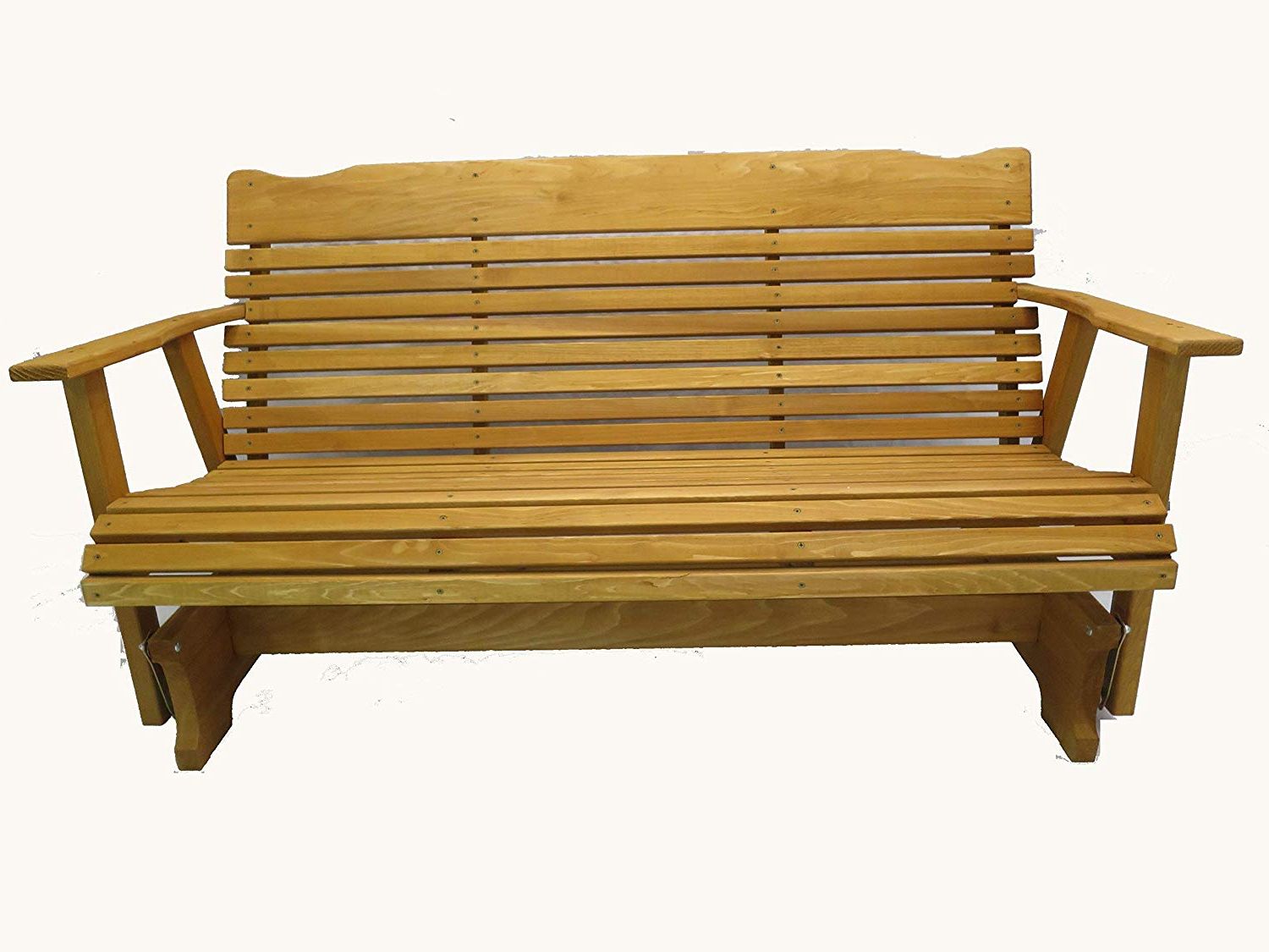 Current Kilmer Creek 5' Cedar Porch Glider W/stained Finish, Amish Crafted For 2 Person Natural Cedar Wood Outdoor Gliders (View 8 of 30)
