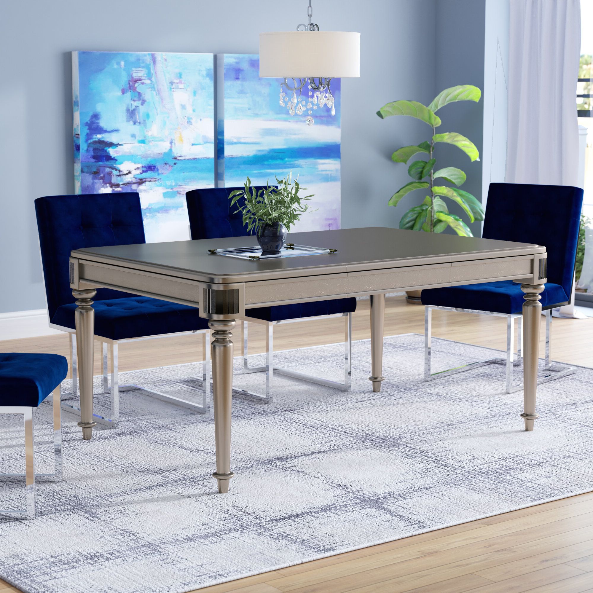 Current Transitional 4 Seating Drop Leaf Casual Dining Tables For House Of Hampton Barney Drop Leaf Extendable Dining Table (View 13 of 30)