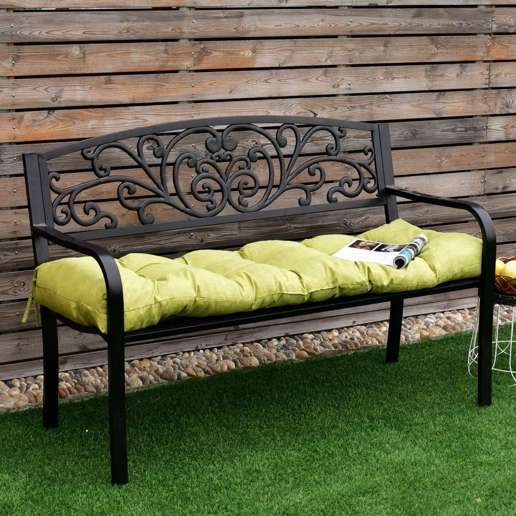 Cushioned Glider Benches With Cushions Inside Most Up To Date Giantex 51 Inch Bench Cushion Tufted Pillow Indoor Outdoor (View 24 of 30)
