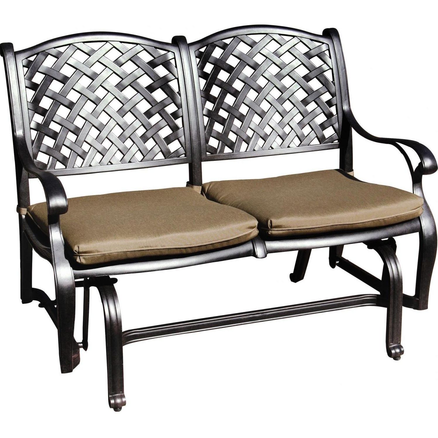 Darlee With Regard To Aluminum Outdoor Double Glider Benches (View 2 of 30)