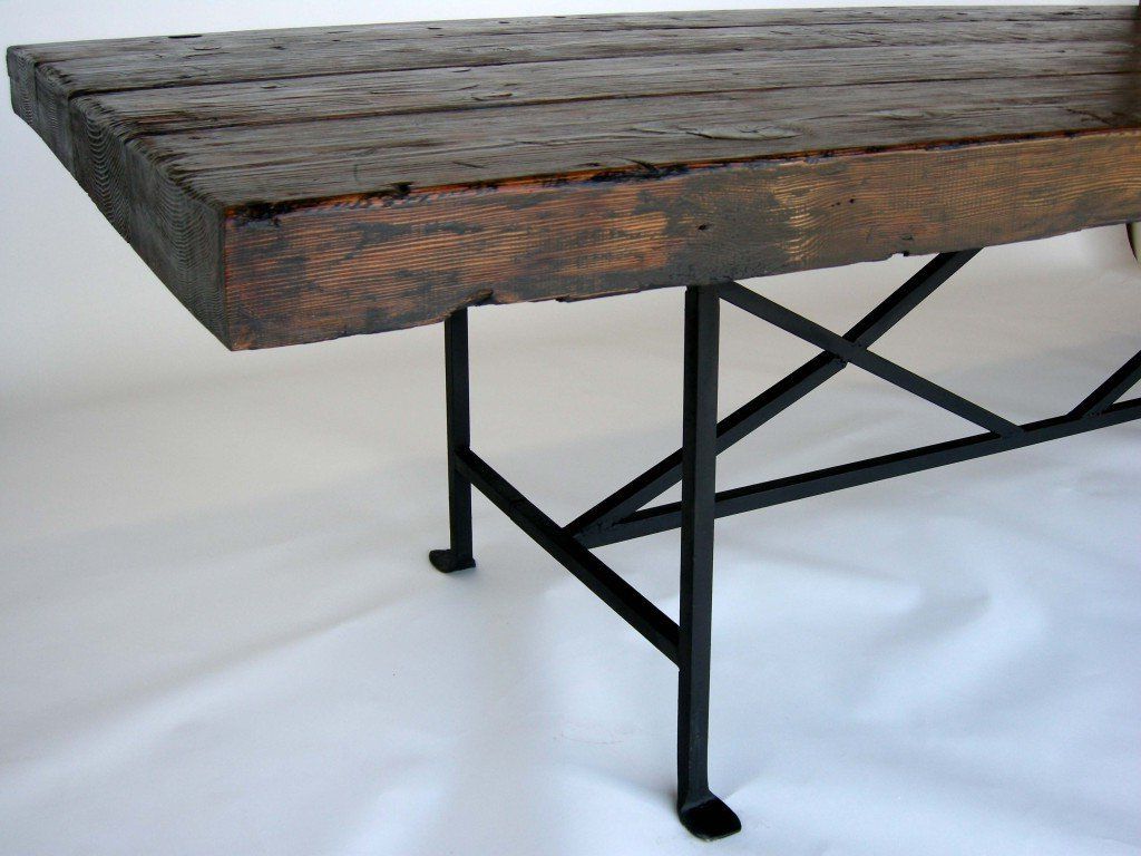 Dos Gallos Custom Reclaimed Wood Dining Table With Hand For Most Recently Released Iron Wood Dining Tables With Metal Legs (View 4 of 30)