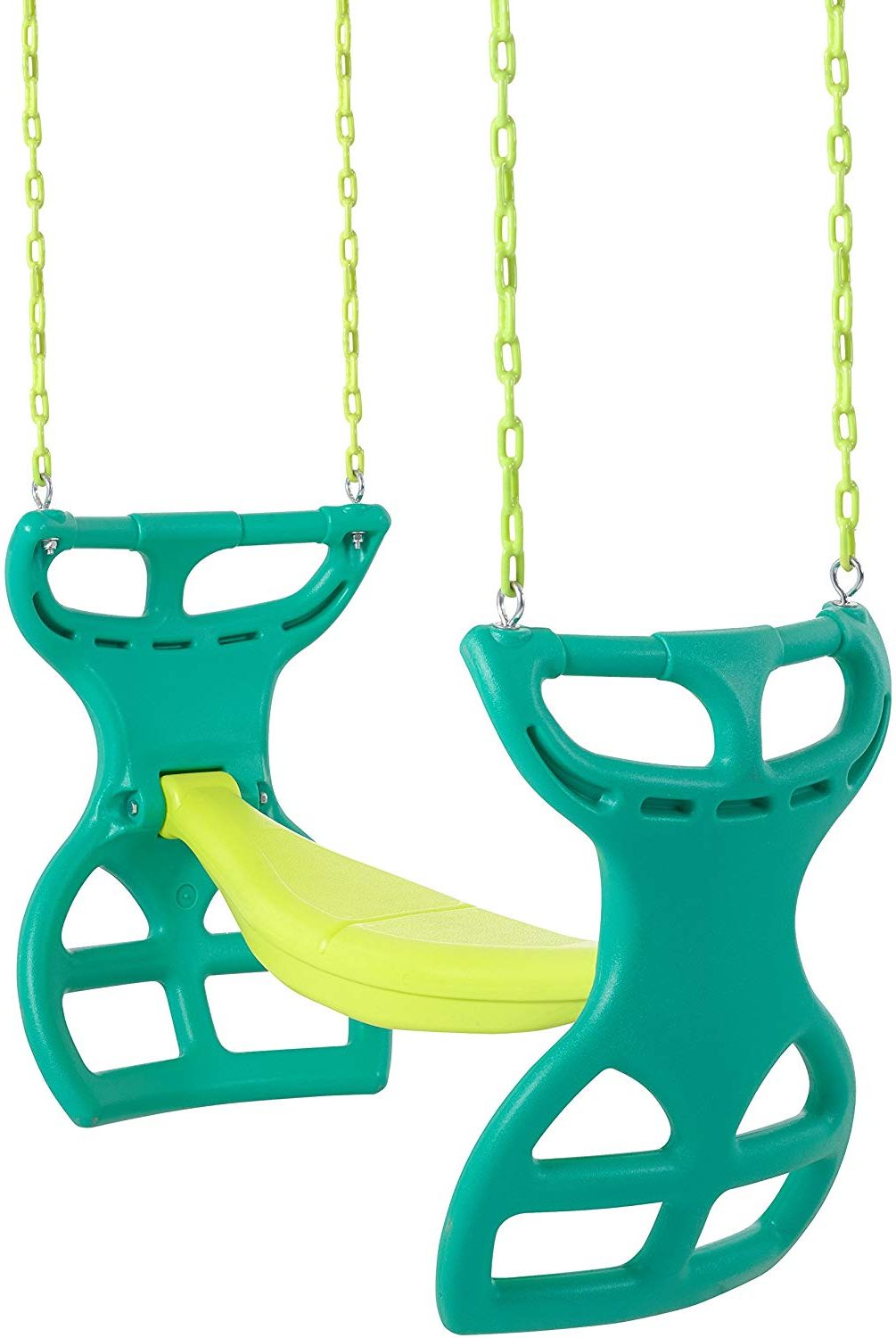 Dual Rider Glider Swings With Soft Touch Rope Intended For Well Liked Swingan – Two Seater Glider Swing – Vinyl Coated Chain – Hardware For  Intallation Included (View 4 of 30)