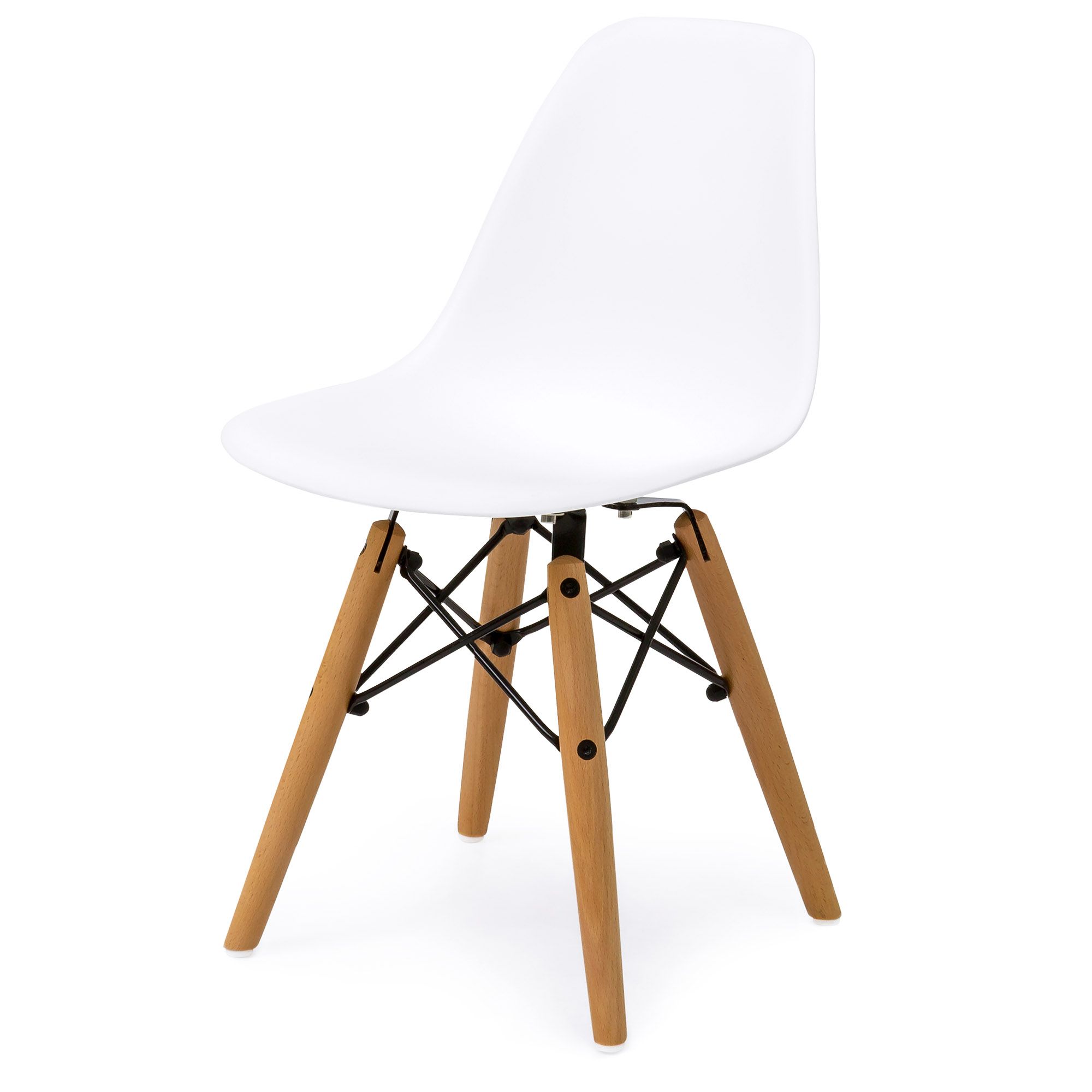 Eames Style Dining Tables With Wooden Legs Within 2018 White Best Choice Products Kids Mid Century Modern Mini (View 26 of 30)