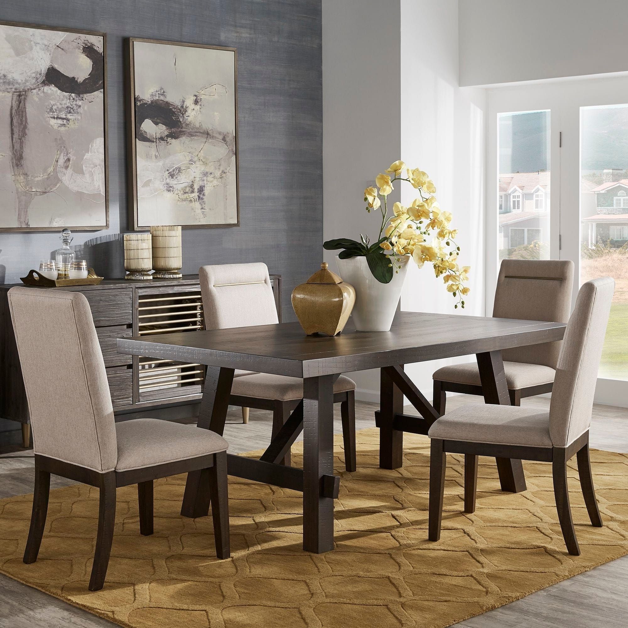 Espresso Finish Wood Classic Design Dining Tables With Most Current Rama Dark Espresso Finish Dining Setinspire Q Classic (View 5 of 30)