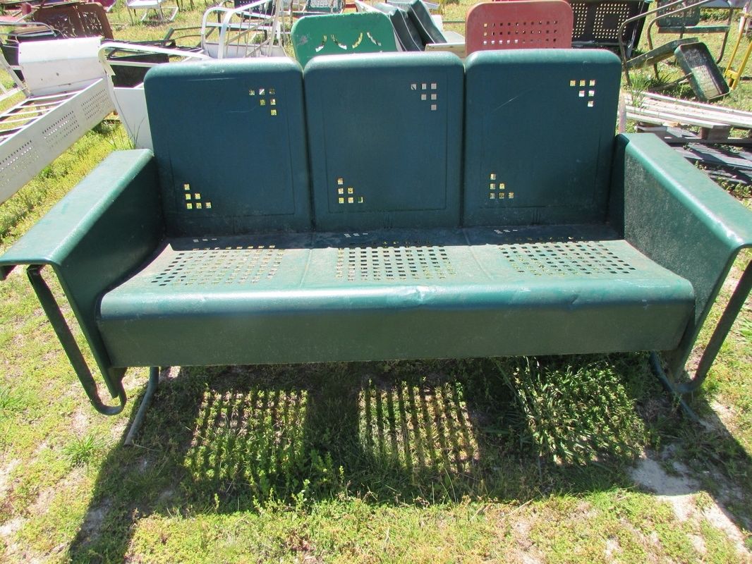 Famous Vintage Metal Porch Glider Cushions — Randolph Indoor And With Regard To Glider Benches With Cushion (View 20 of 30)