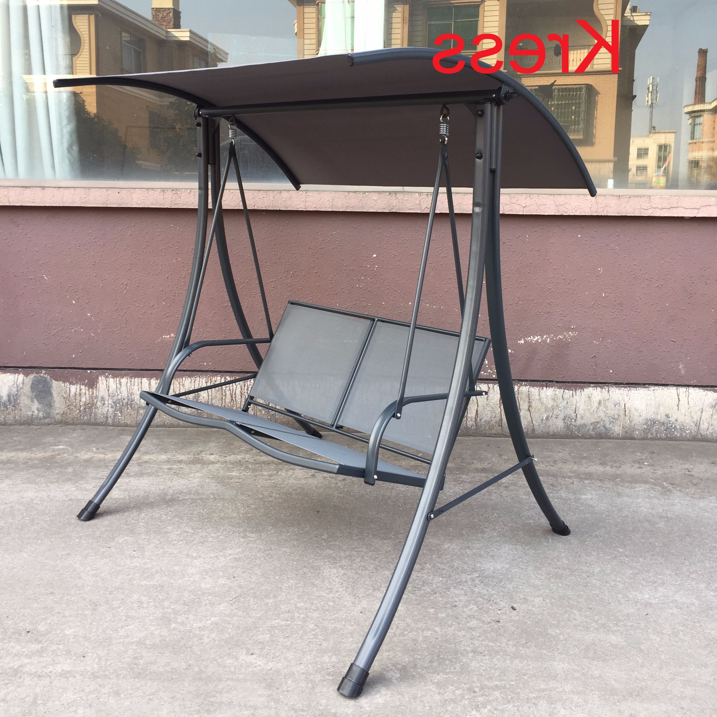 Famous Yard Patio Customized 2 Person Swing Chair Canopy Awning Hammock – Buy  2 Person Swing Chair,customized Swing Chair,swing Hammock Product On With Regard To 2 Person Gray Steel Outdoor Swings (View 6 of 30)
