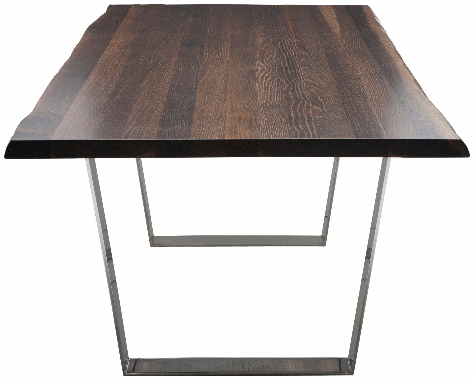 Fashionable Dining Tables In Seared Oak For Versailles Dining Table (short – Seared Oak With Silver Legs) (View 4 of 30)