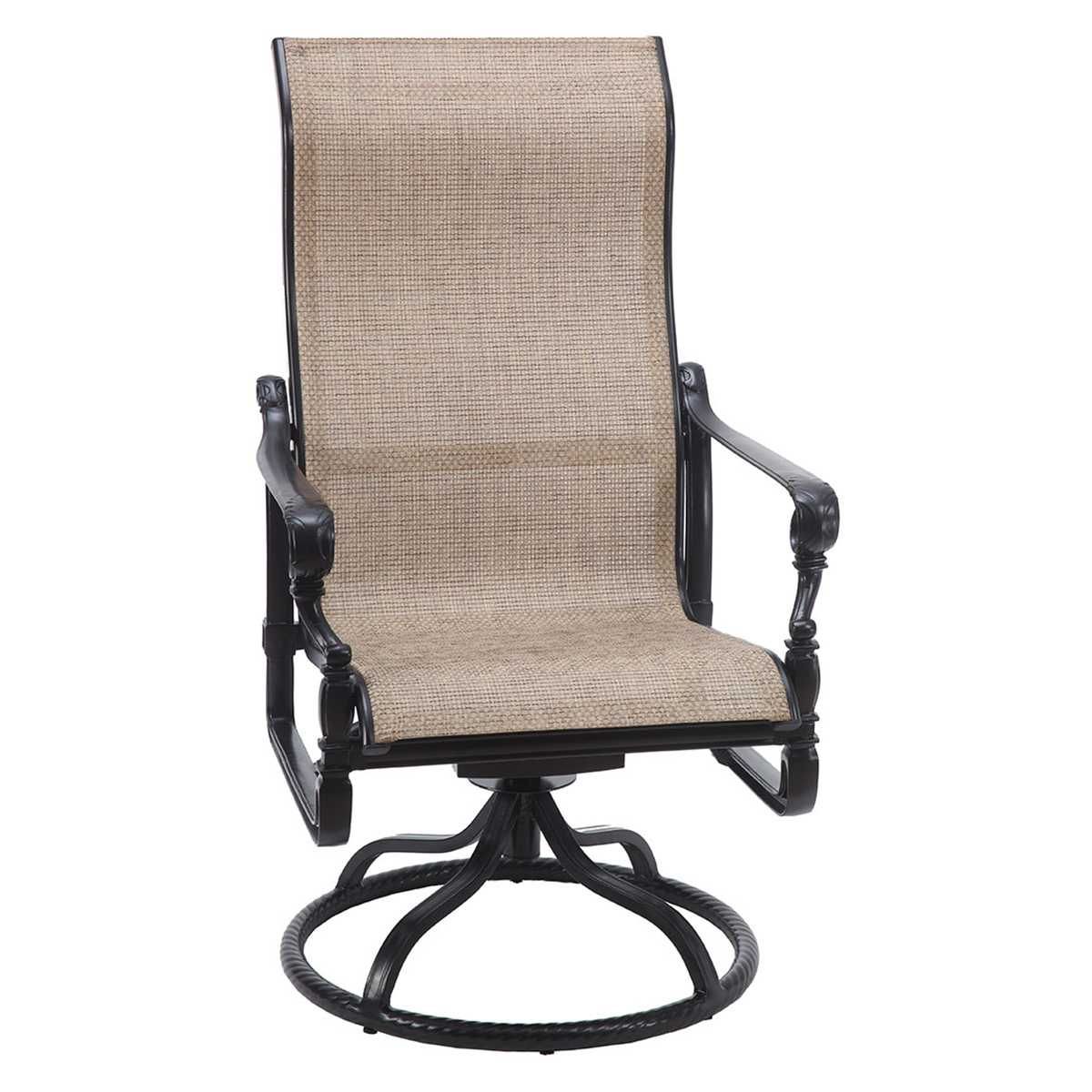 Favorite Grand Terrace Sling High Back Swivel Rocker Intended For Sling High Back Swivel Chairs (View 30 of 30)