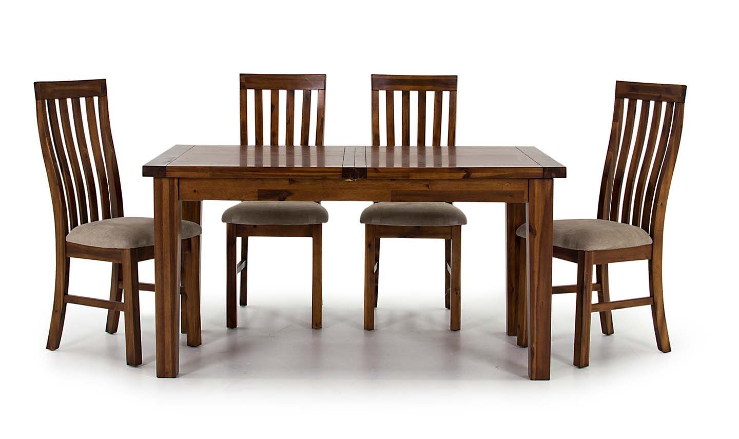 Friuli Solid Acacia Dark Brown Extending Dining Table 218vd394 With Regard To Popular Solid Acacia Wood Dining Tables (View 27 of 30)