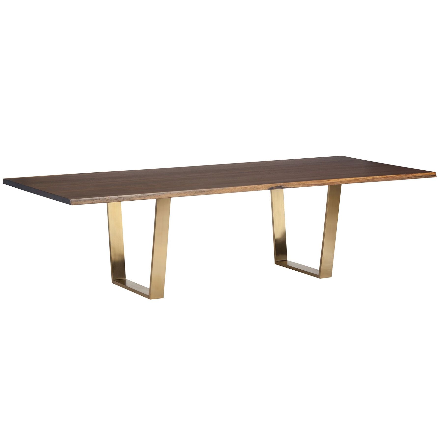 Most Current Dining Tables In Seared Oak In Versailles Dining Table – Seared Oak / Gold (View 2 of 30)