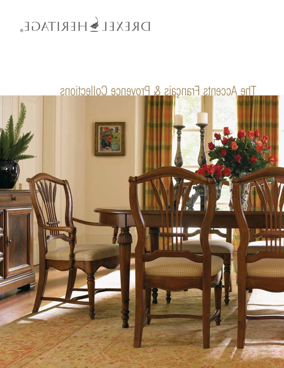 Most Popular Provence Accent Dining Tables With Regard To Drexel  The Accents Francais & Provence Collection (View 21 of 30)