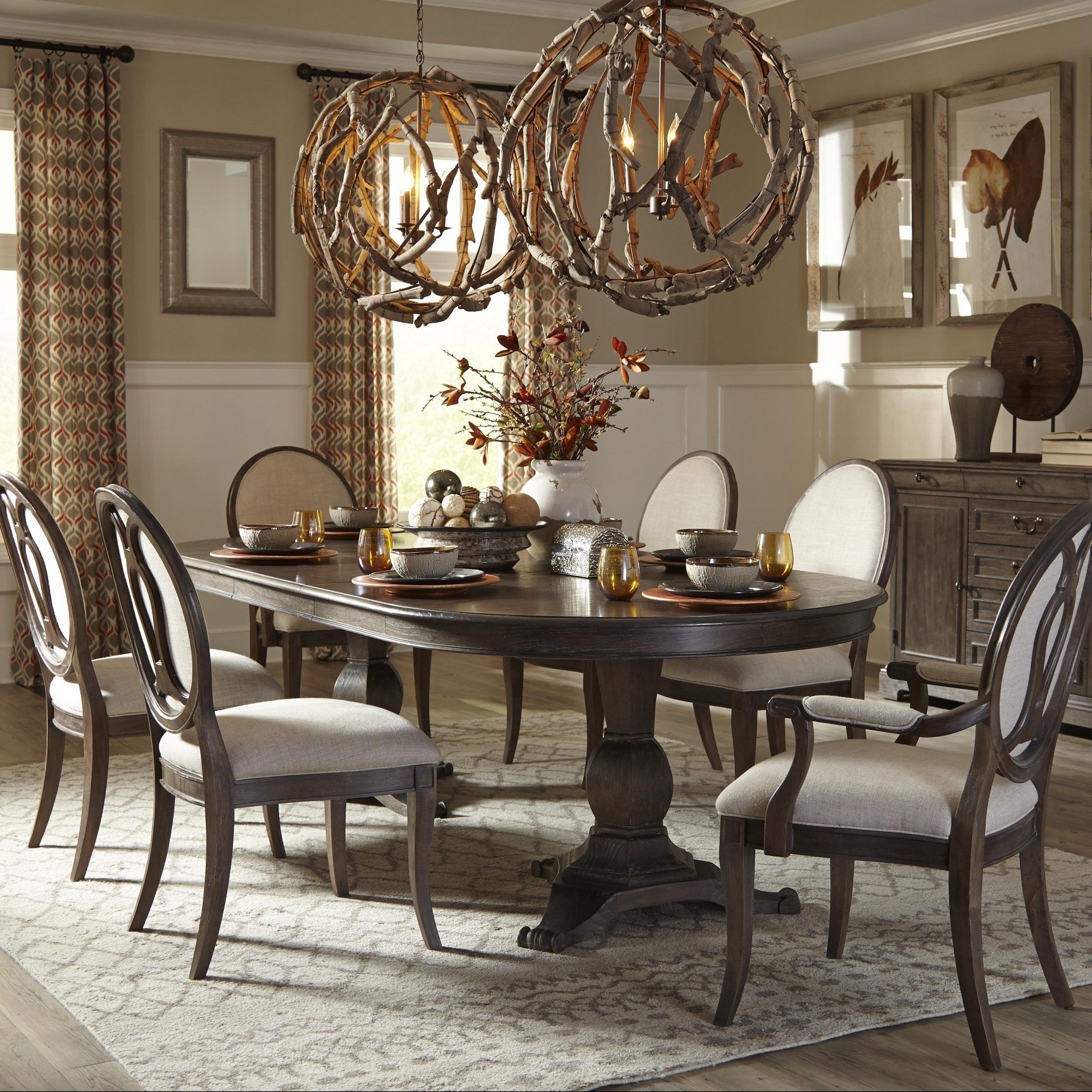 Most Recently Released 50+ Double Pedestal Dining Table You'll Love In 2020 Regarding Transitional 4 Seating Square Casual Dining Tables (View 29 of 30)