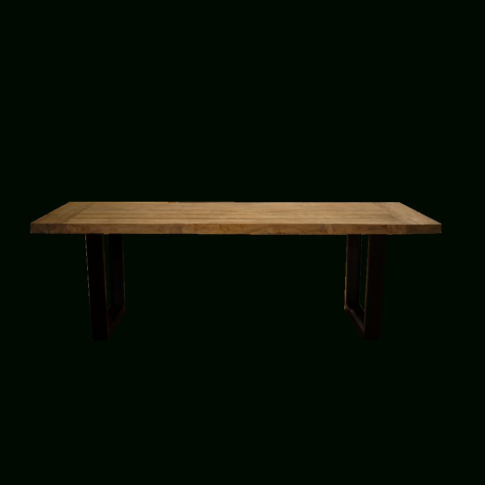 Most Recently Released Industrial Dining Table V Metal Legs Inside Iron Wood Dining Tables With Metal Legs (View 14 of 30)