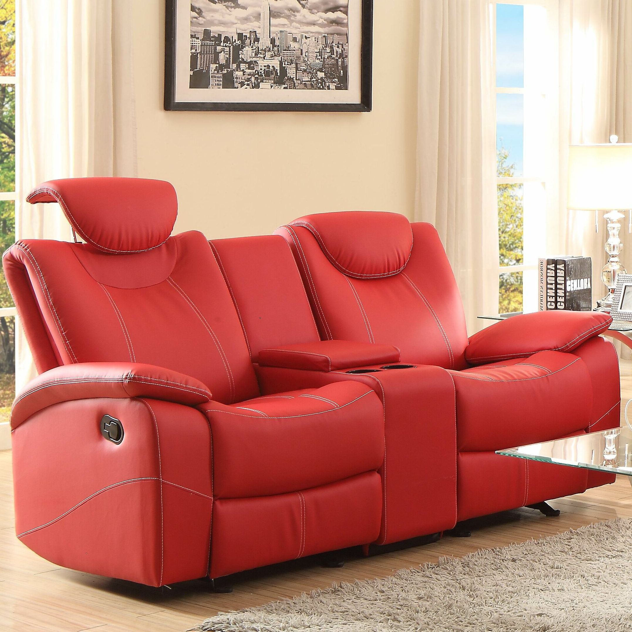 Most Up To Date Latitude Run Erik Double Glider Reclining Loveseat & Reviews Intended For Double Glider Loveseats (View 2 of 30)