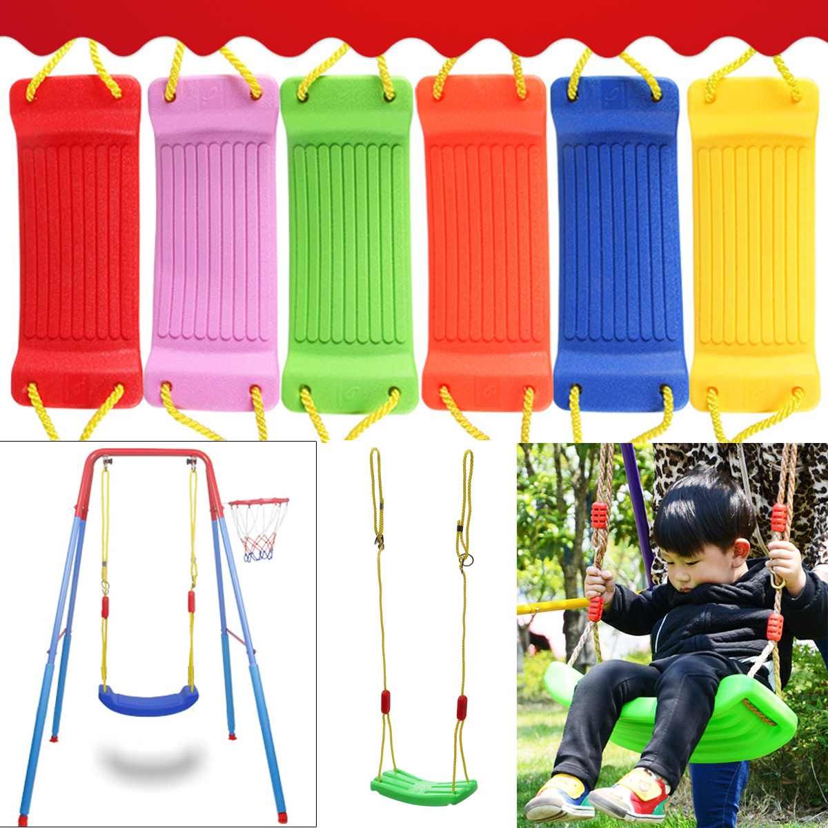 Nest Swings With Adjustable Ropes Pertaining To Most Popular Baby Kids Children Toy Indoor Outdoor Garden Swing Seat U Type Adjustable  Rope Plastic Candy Color 37x17cm Indoor Sport (View 23 of 30)