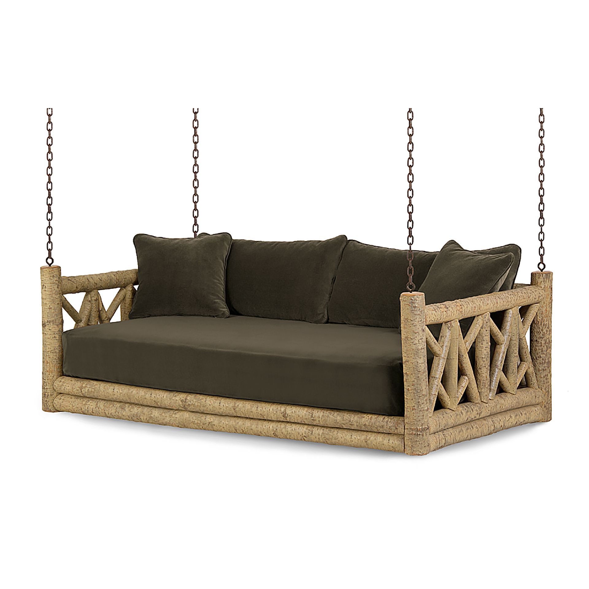 Newest Country Style Hanging Daybed Swings With Regard To Rustic Hanging Daybed # (View 1 of 30)