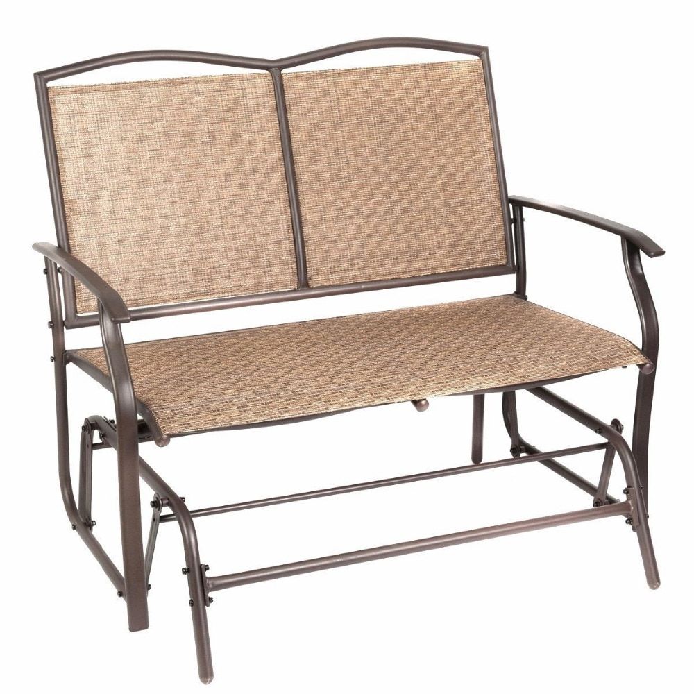 Outdoor Patio Swing Glider Bench Chairs In 2020 Naturefun Patio Swing Glider Bench Chair Garden Glider (View 21 of 30)