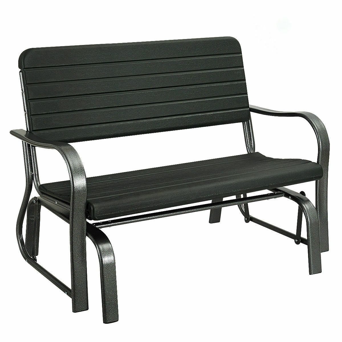 Outdoor Patio Swing Porch Rocker Glider Bench Loveseat Garden Seat Steel New For Well Liked Outdoor Patio Swing Glider Bench Chair S (View 12 of 30)