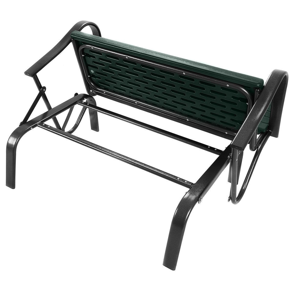 Outdoor Patio Swing Porch Rocker Glider Bench Loveseat Pertaining To Most Up To Date Outdoor Patio Swing Porch Rocker Glider Benches Loveseat Garden Seat Steel (View 16 of 30)