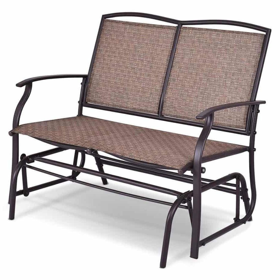 Outdoor Steel Patio Swing Glider Benches Pertaining To 2019 The 10 Best Patio Gliders (2020) (View 23 of 30)
