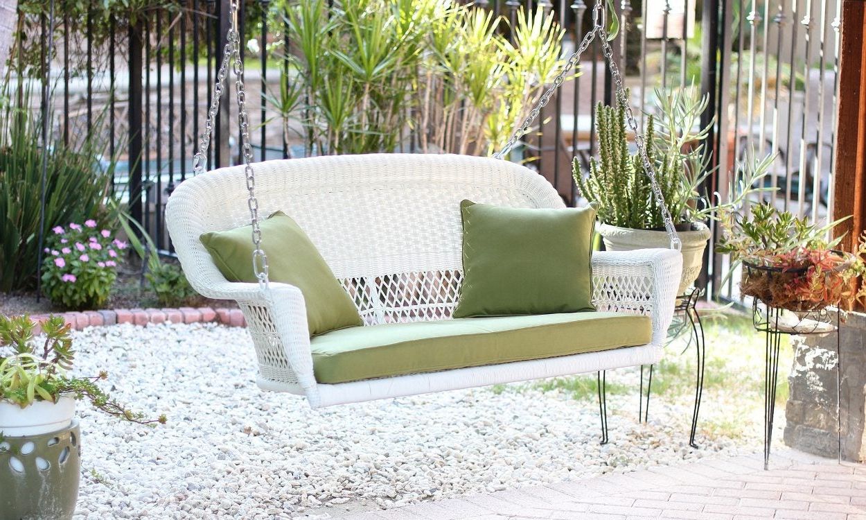 Preferred Best Porch Swings For Your Home – Overstock Within Canopy Patio Porch Swings With Pillows And Cup Holders (View 12 of 30)