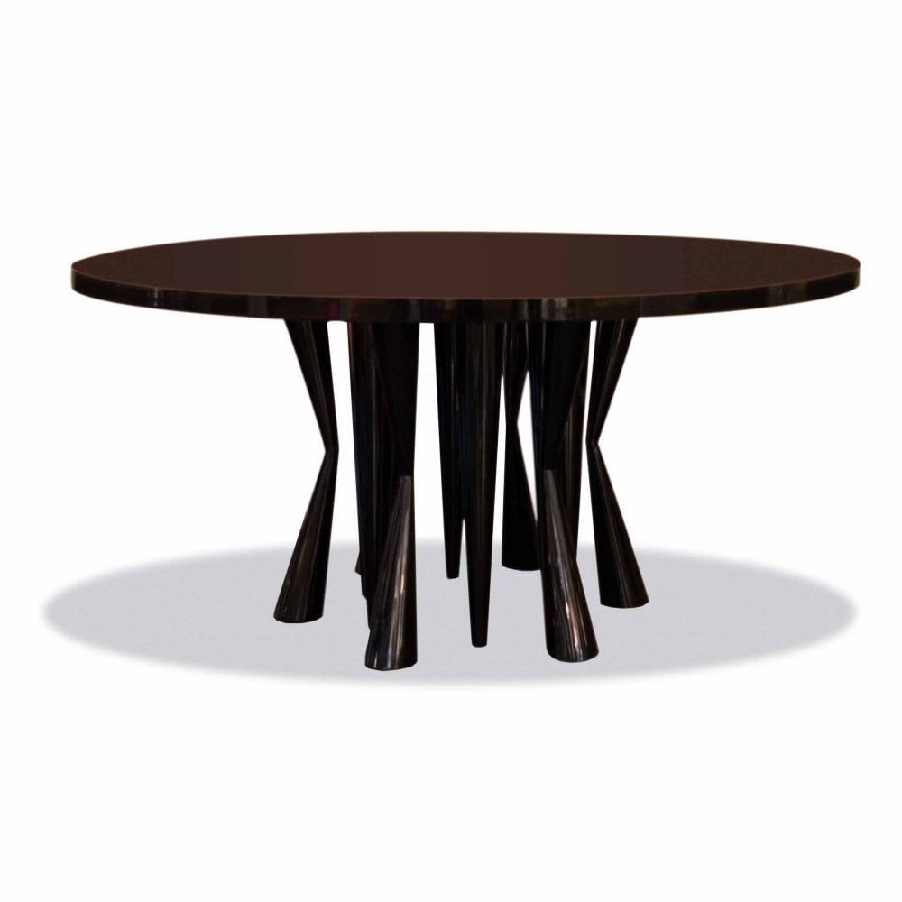 Preferred Dom Round Dining Tables Throughout Dom Edizioni Robin 1 Round Lacquer Dining Table (View 9 of 30)