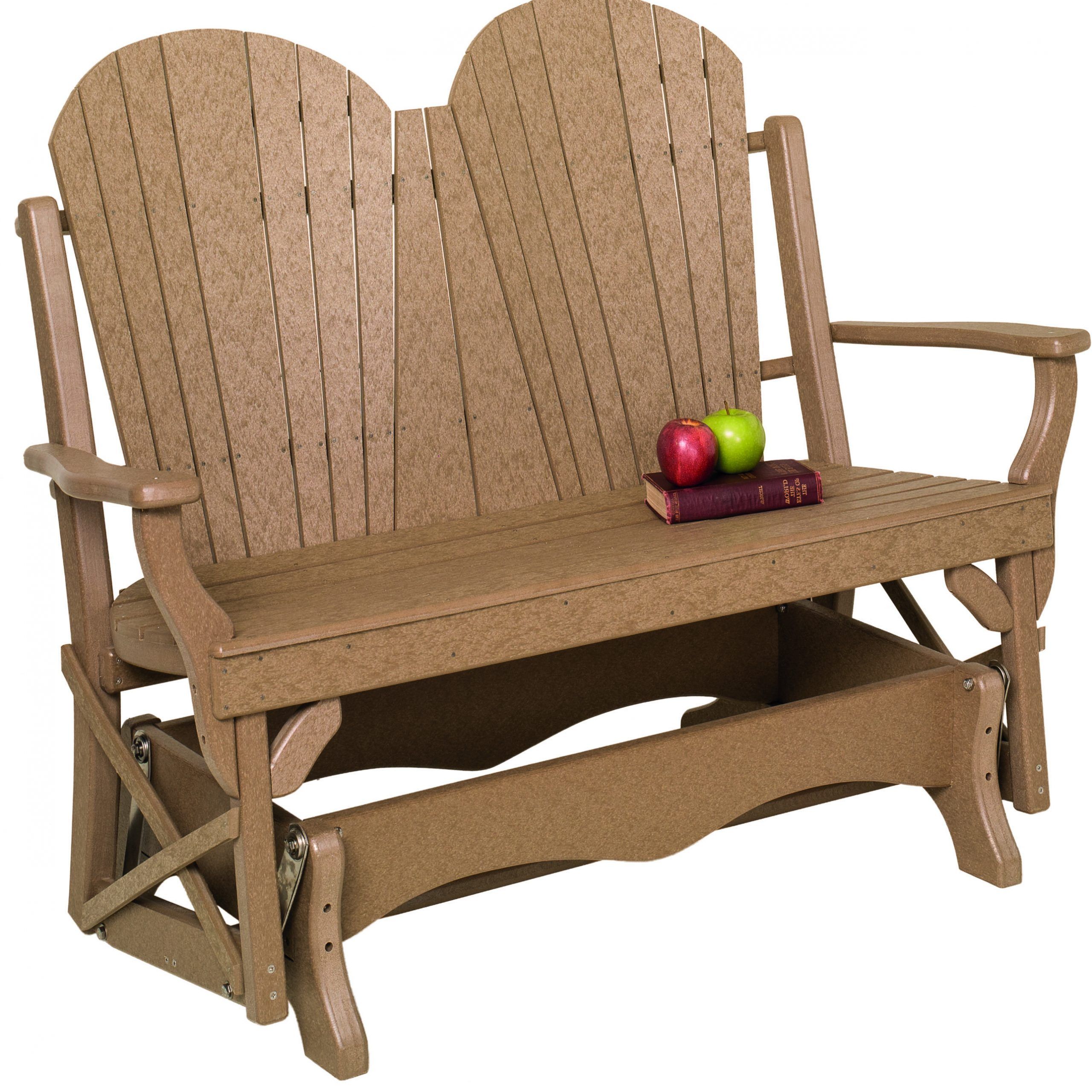 Preferred Fanback Recycled Poly Double Glider Pertaining To Fanback Glider Benches (Photo 25 of 30)