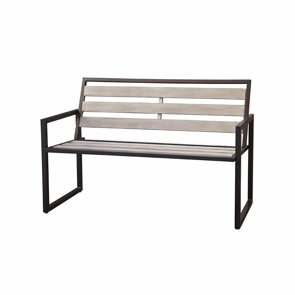 Preferred Liberty Garden Outdoor Garden Furniture Powder Coated Steel Montgomery Bench Throughout Black Steel Patio Swing Glider Benches Powder Coated (View 15 of 30)
