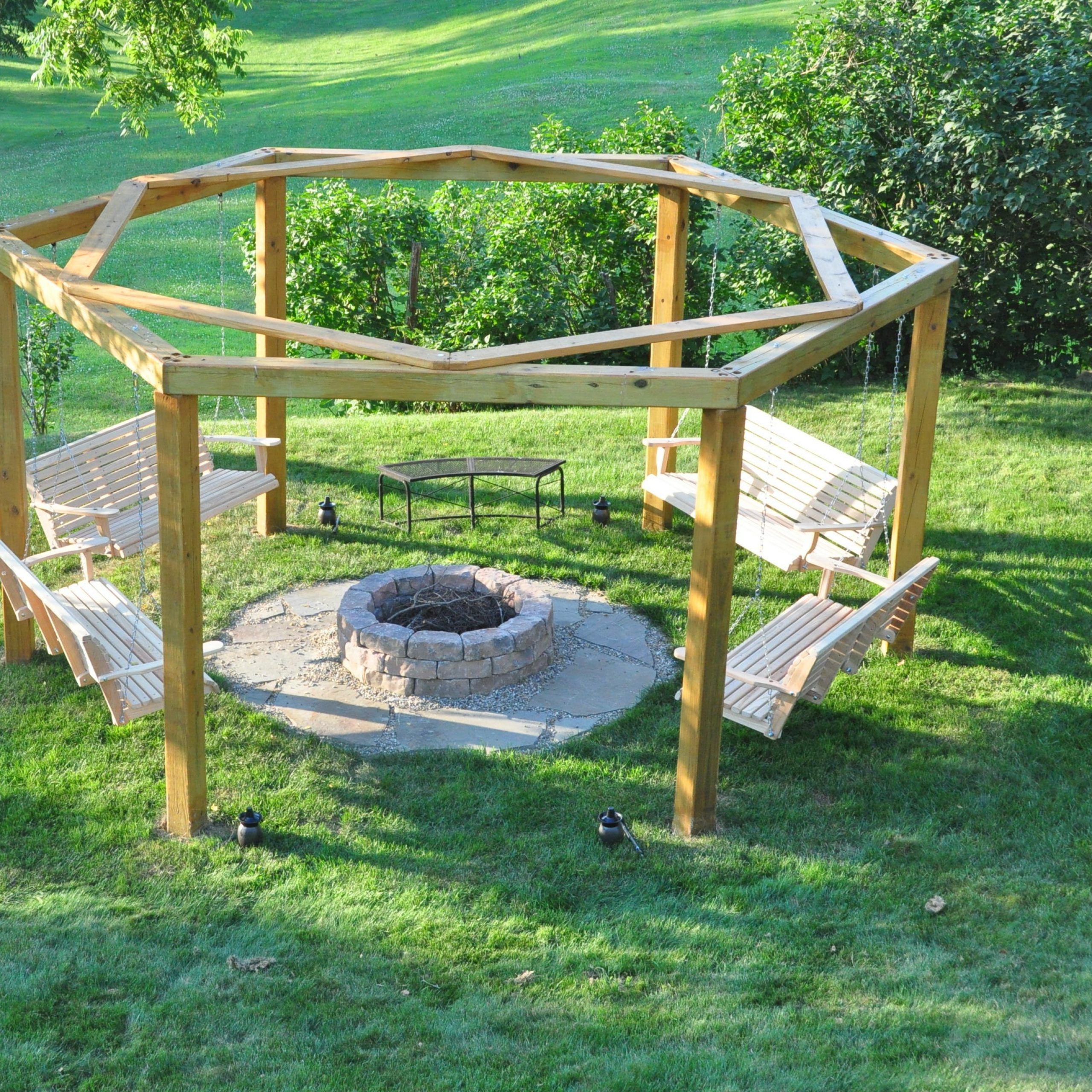 Preferred Patio Gazebo Porch Swings Pertaining To Porch Swing Fire Pit : 12 Steps (with Pictures) – Instructables (Photo 27 of 30)