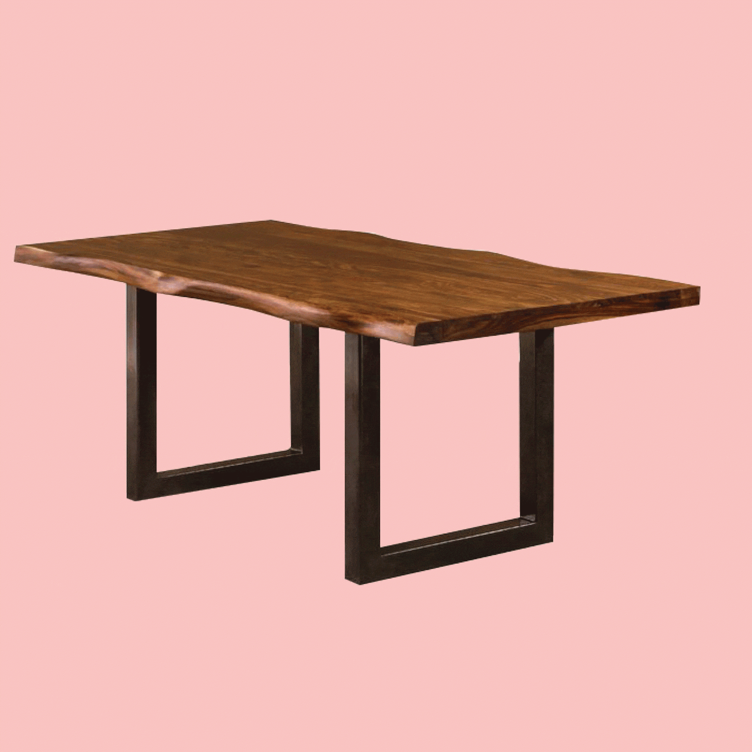 Preferred What Is A Live Edge Table? 10 Of Our Favorite Live Edge Tables With Acacia Wood Top Dining Tables With Iron Legs On Raw Metal (View 16 of 30)