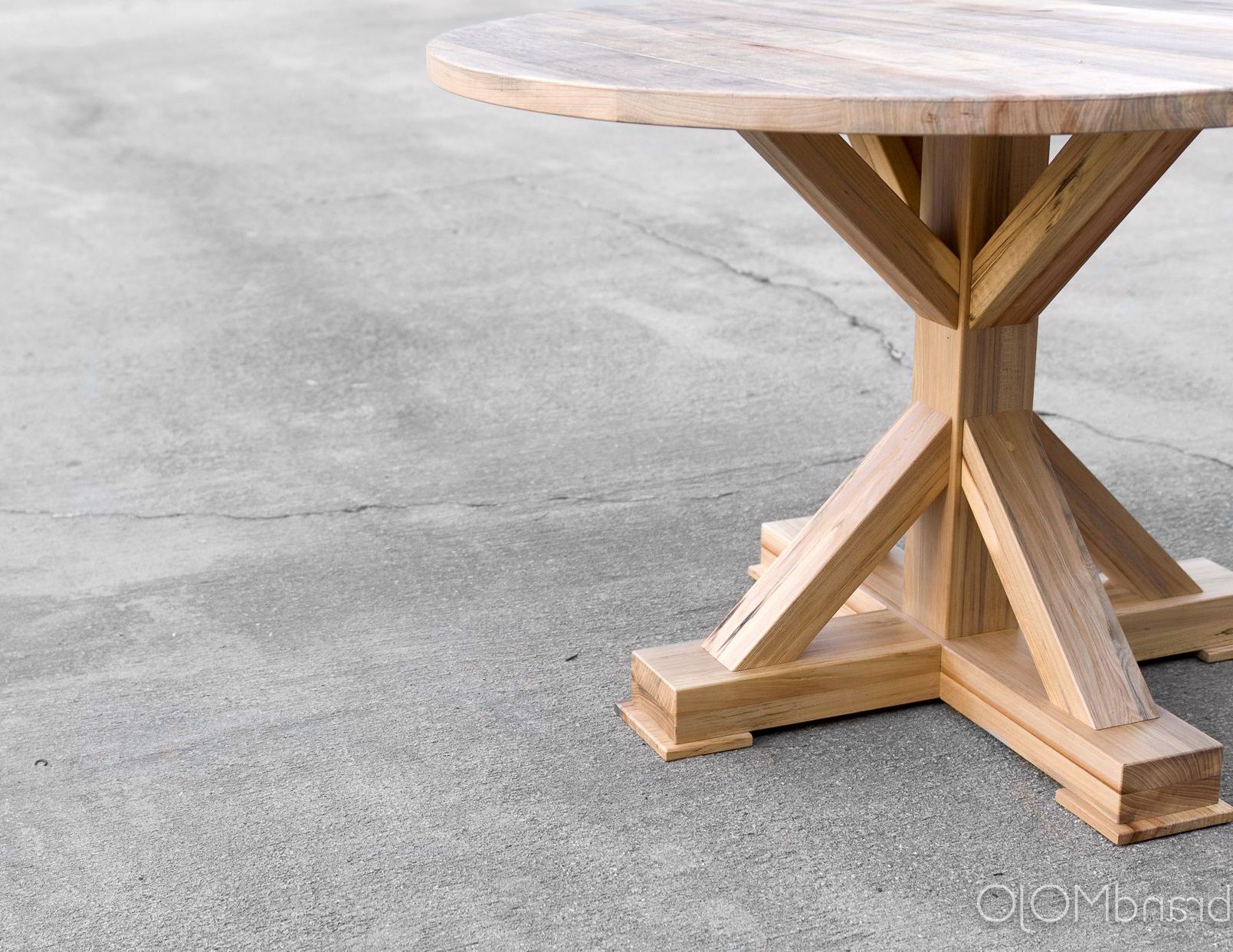 Recent Custom Made Round Reclaimed Pedestal Dining Table Regarding Small Round Dining Tables With Reclaimed Wood (View 26 of 30)
