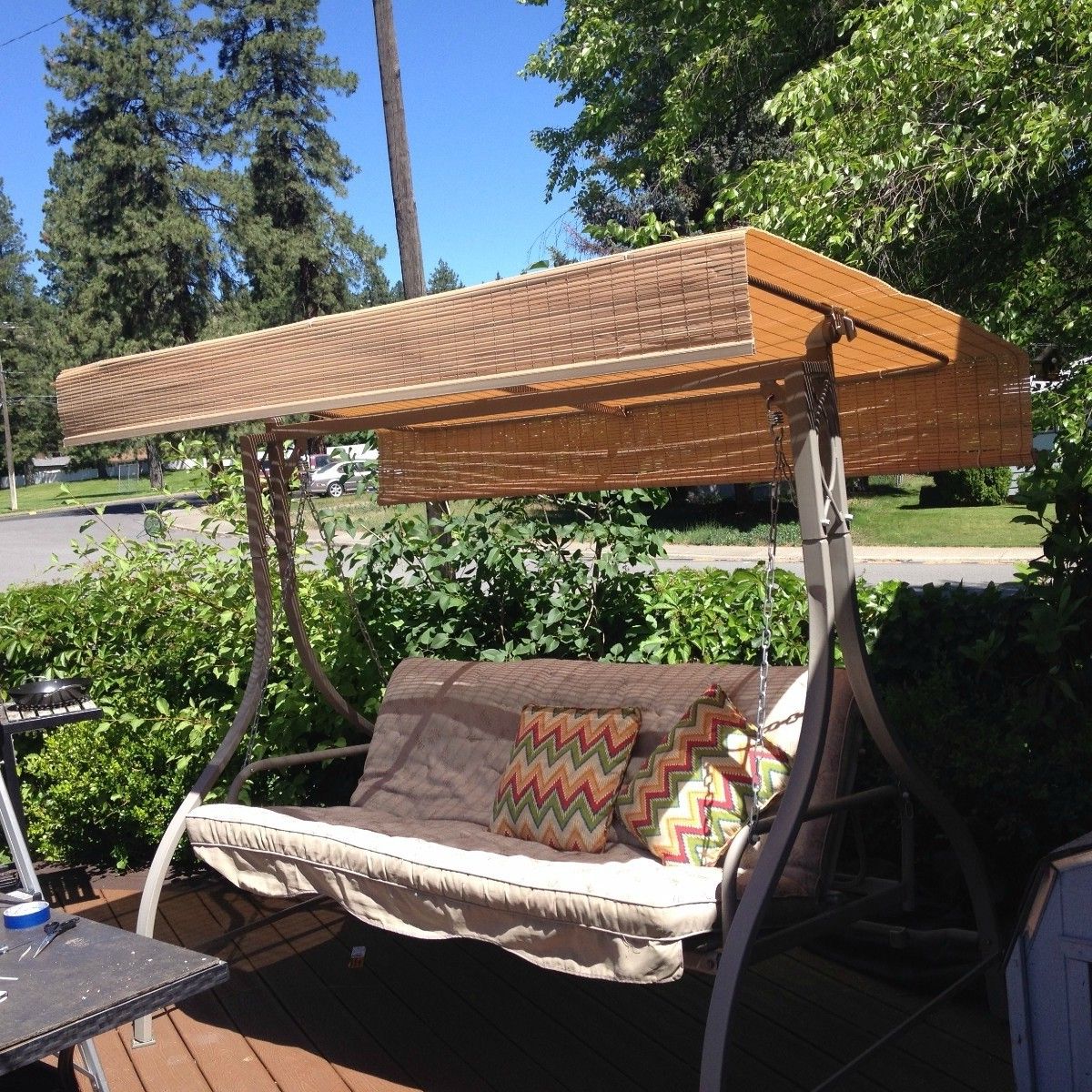 Replacing The Canopy On A Patio Swing (View 27 of 30)