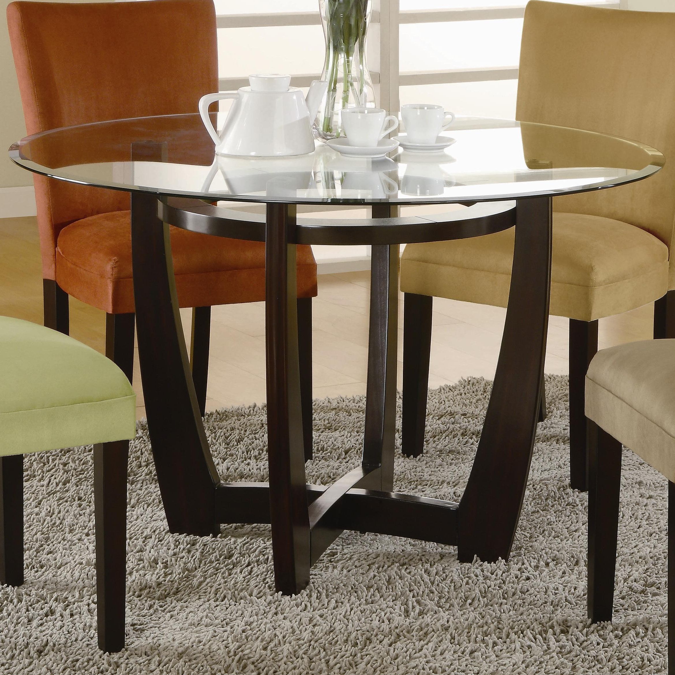 Small Glass Top Dining Table – Fedoraquick – Intended For Most Current Modern Round Glass Top Dining Tables (View 22 of 30)