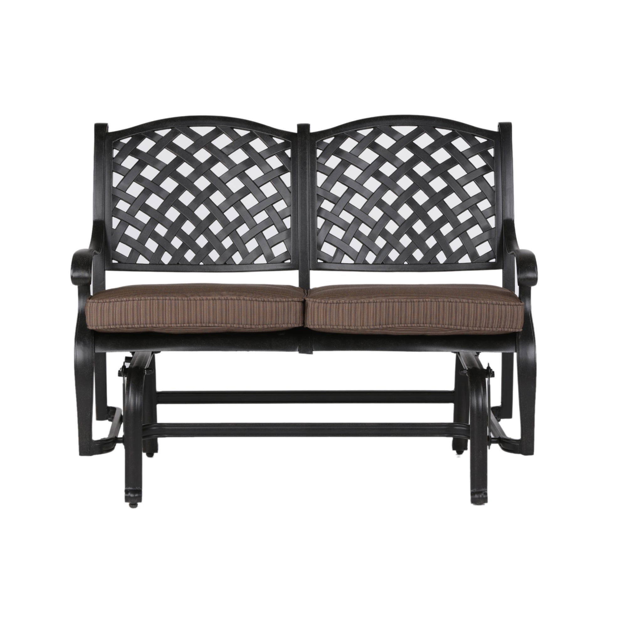 South Ponto Aluminum Bench Glider With Cushion With Regard To Latest Cushioned Glider Benches With Cushions (View 10 of 30)