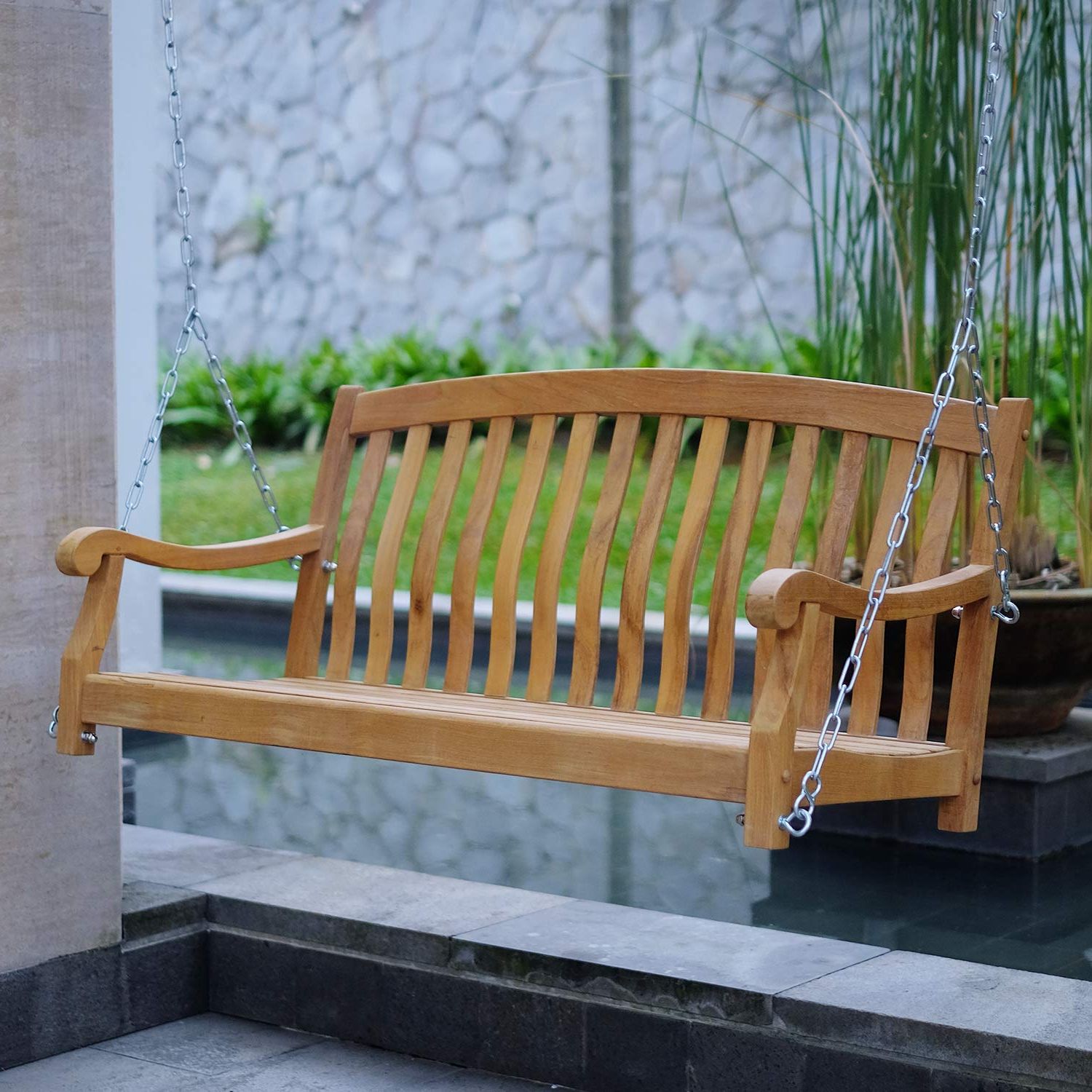 Relax And Unwind With Teak Patio Swings