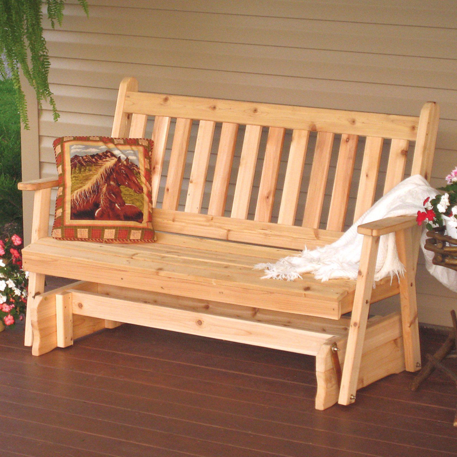 Traditional English Glider Benches Inside Famous A & L Furniture Western Red Cedar Traditional English (View 11 of 34)